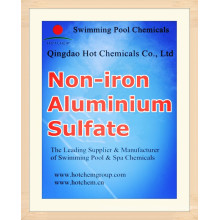 Sulfate d&#39;aluminium libre de fer de floculant de catégorie industrielle CAS 10043-01-3